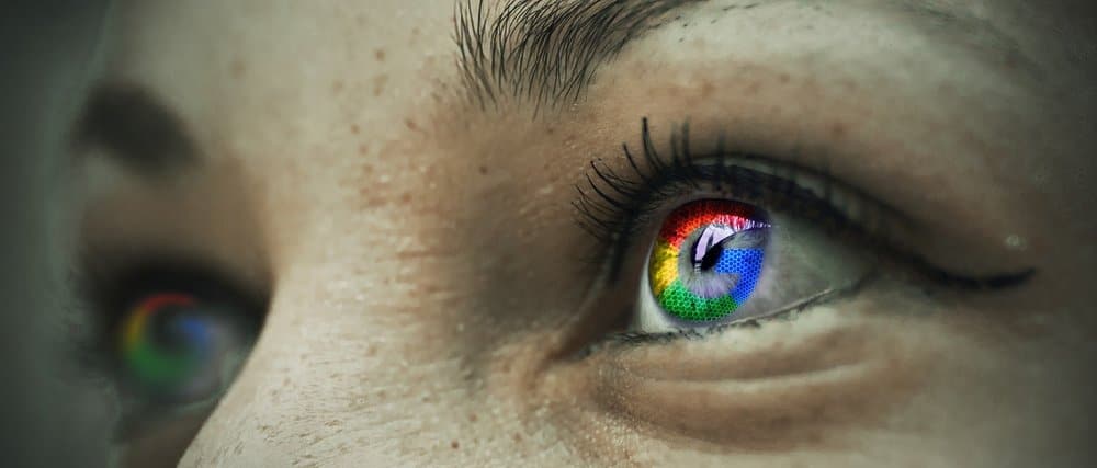 Eyes that look like google colouring