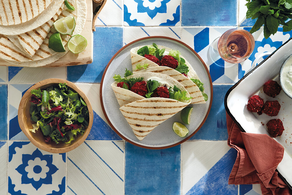 Raise Your Wrap Game With This Beetroot Falafel Wrap Recipe
