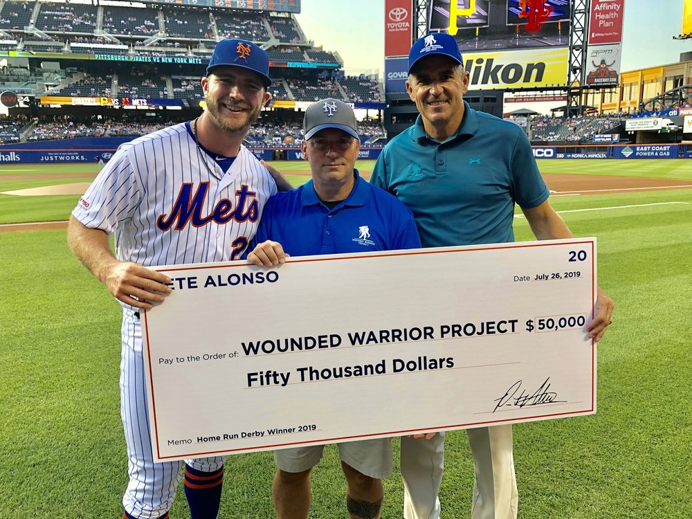 N. Y. Mets’ all-star donates $50,000 to wounded warrior project
