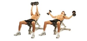 chest flyes with dumbbell
