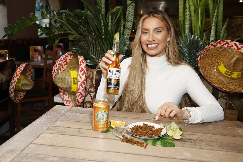 Grubs Up! TV’s Ferne McCann Gets A Buzz Out Of Bugs As She Tries Chiquito’s New Edible Insects