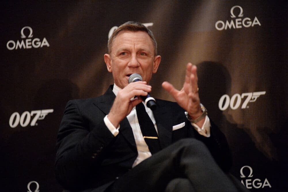 no time to die Daniel Craig at OMEGA press conference