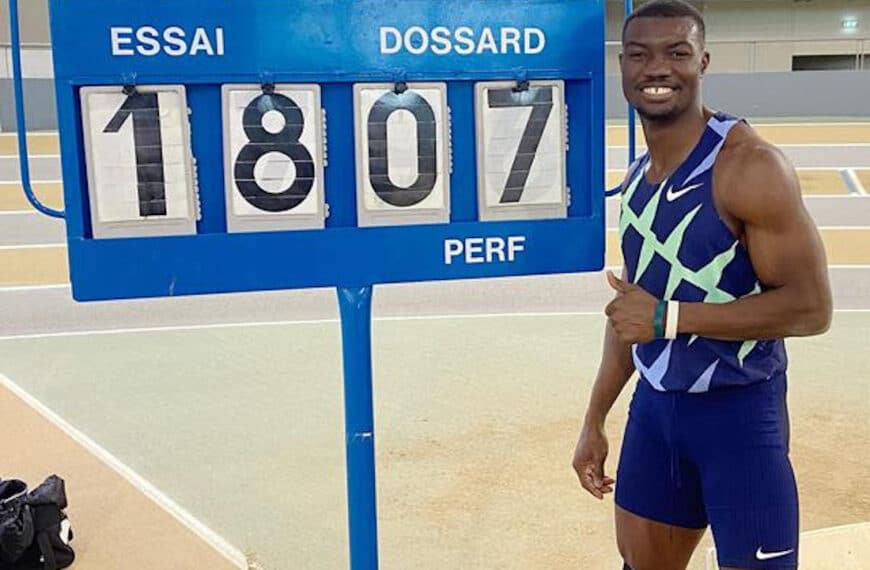 Zango smashes world indoor triple jump record with 18. 07m