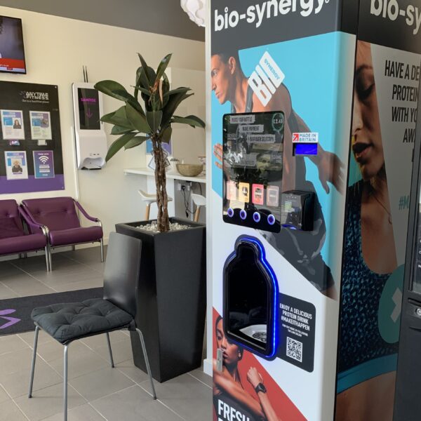Bio-synergy launches protein shake vending machines at anytime fitness gyms nationwide