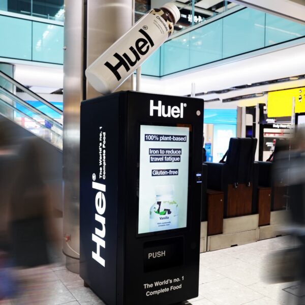Huel Land Vending Machines In Heathrow