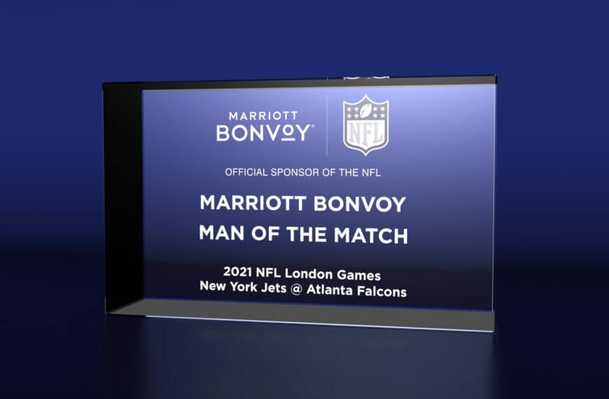Marriott bonvoy to celebrate nfl london man of the match