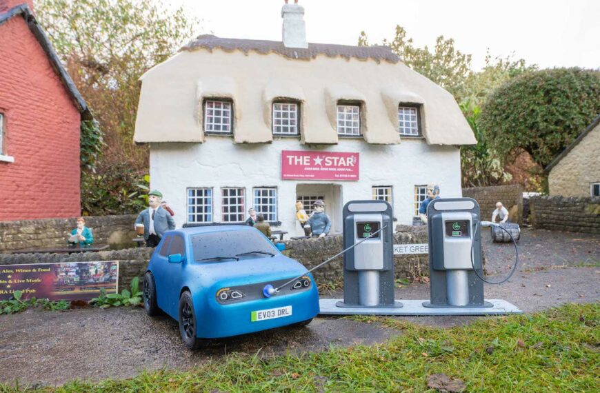 Uk’s first experimental model village with fully electric-powered cars launched