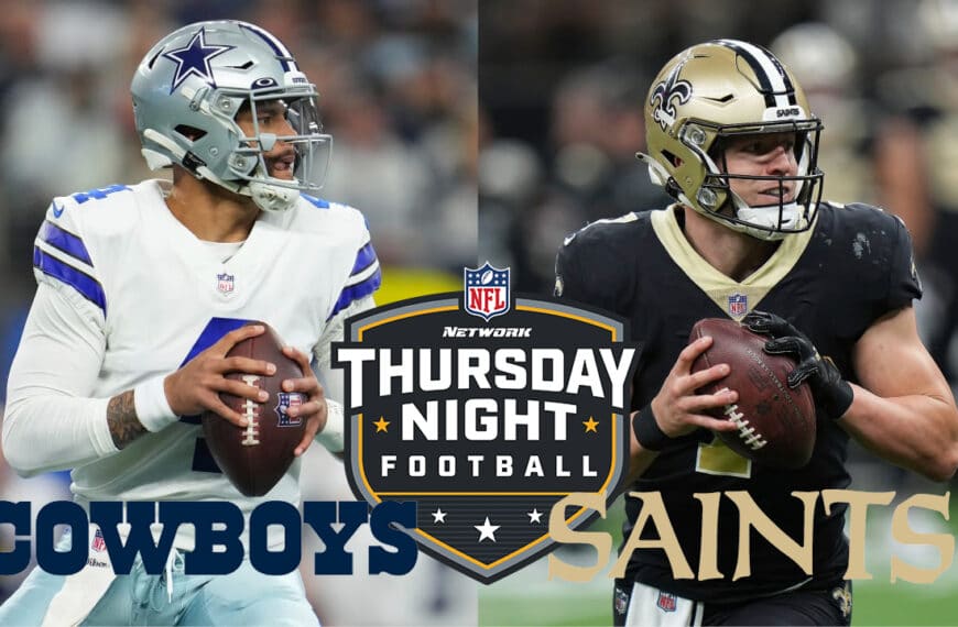 First Place Dallas Cowboys Face New Orleans Saints on ‘2021 Thursday Night Football’