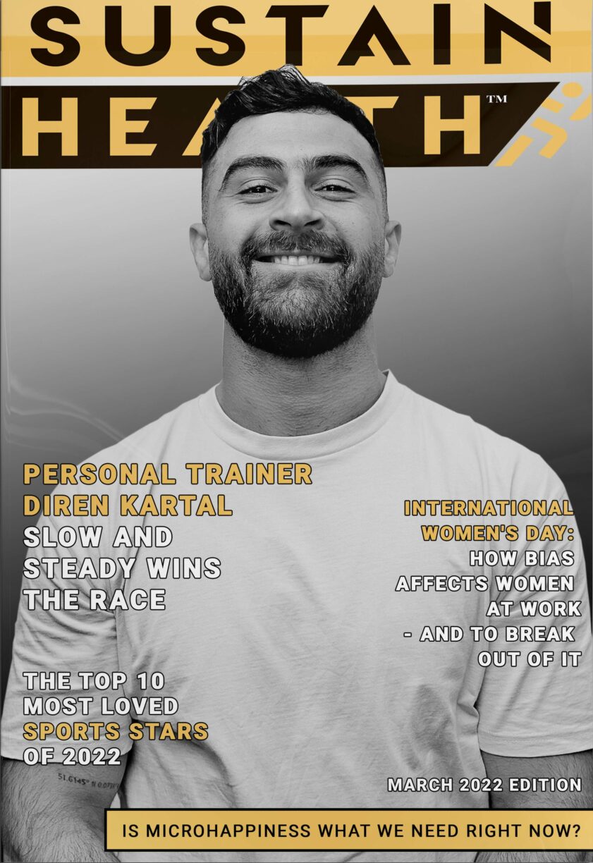 Diren Kartal March Sustain Health Magazine Cover
