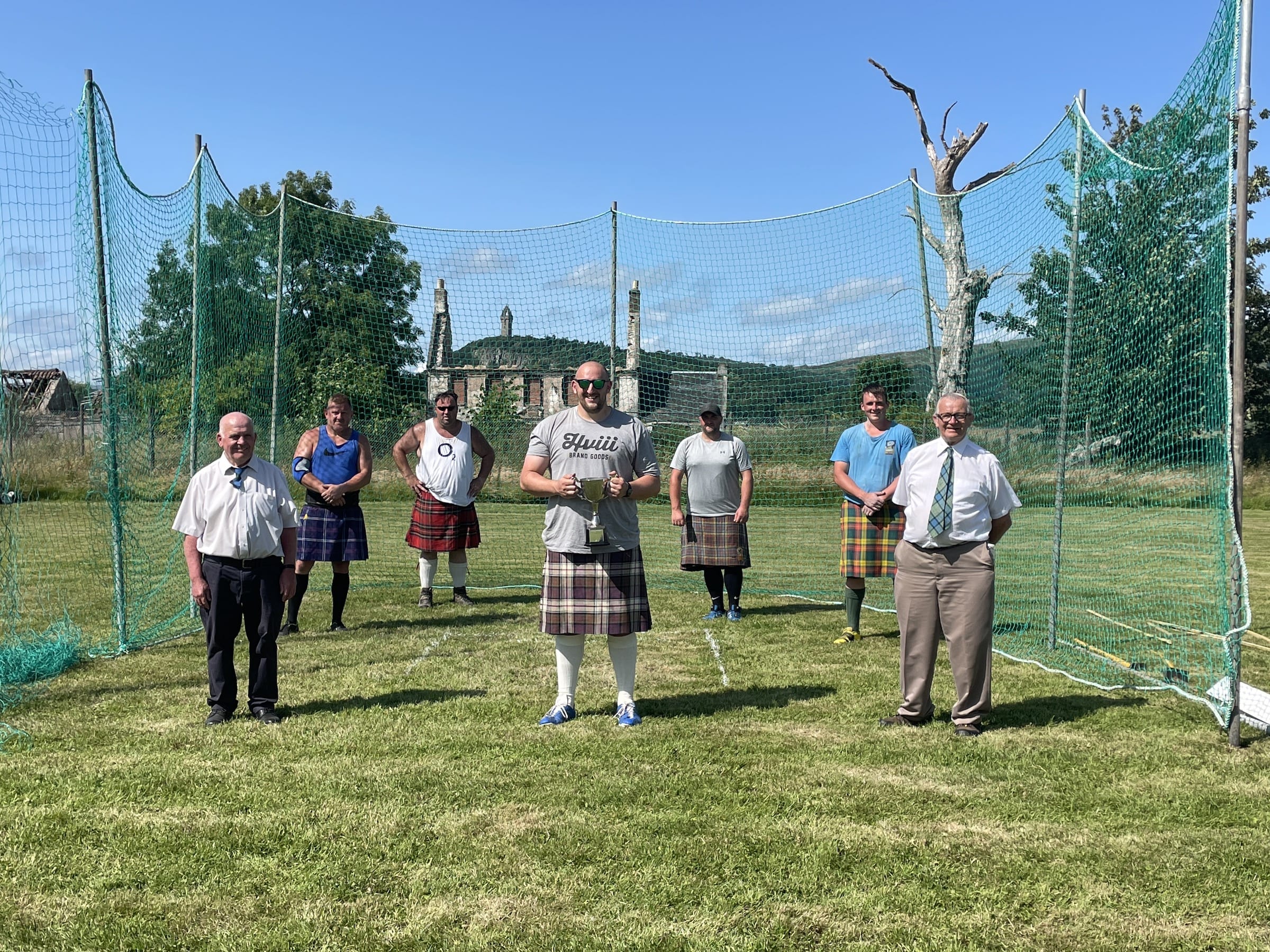 The 2021 Stirling Highland Games Heavyweight Champion Kyle Randalls