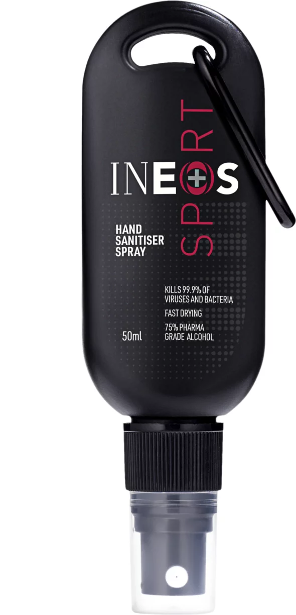 INEOS Sport Hand Sanitiser Spray 50ml 1.99 www.amazon.co .uk