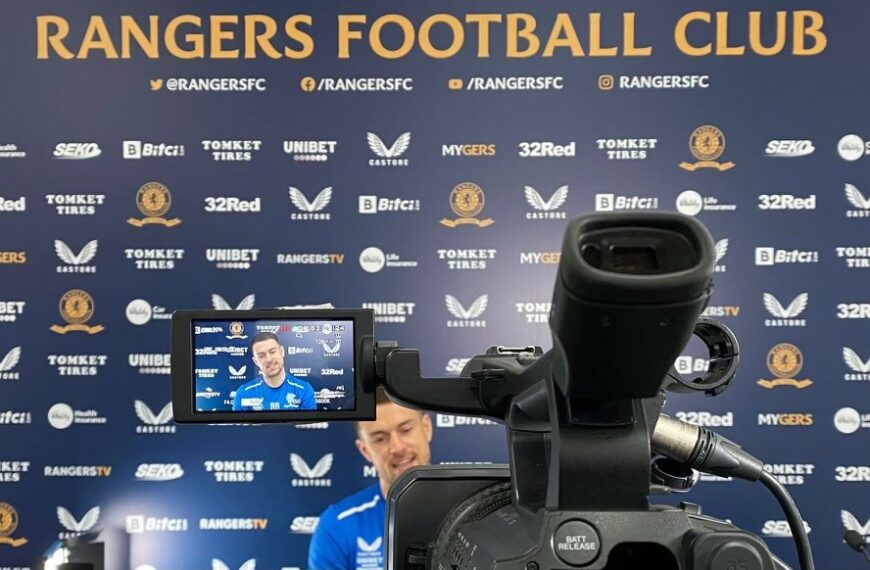 Aaron Ramsey Joins Rangers’ Team Talk Session Ahead Of Europa League Final