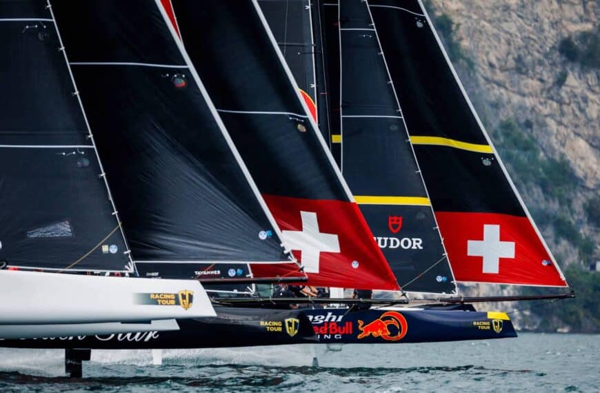 Alinghi red bull racing nab first victory at gc32’s first stop