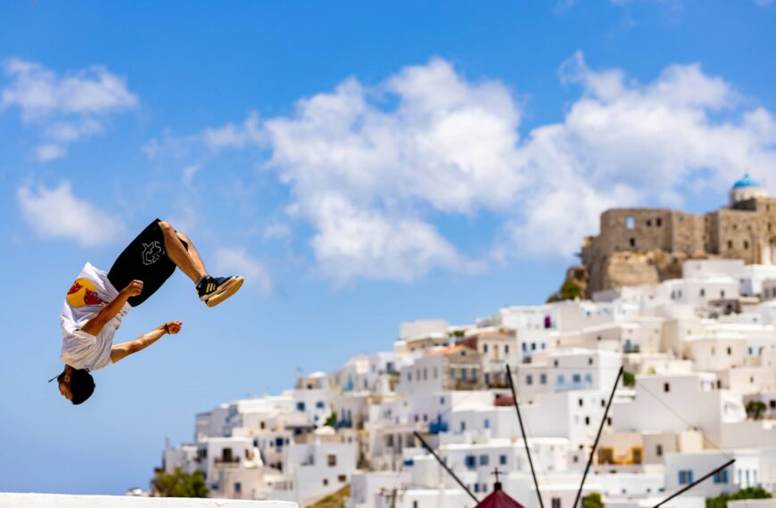 World’s Most Beautiful Freerunning Event Red Bull Art of Motion 2022Takes Over Greek Islands