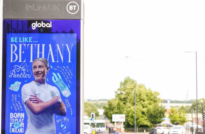 Inspirational Billboards Showing Support For The England Squad Unveiled Ahead Of UEFA Women’s EURO 2022