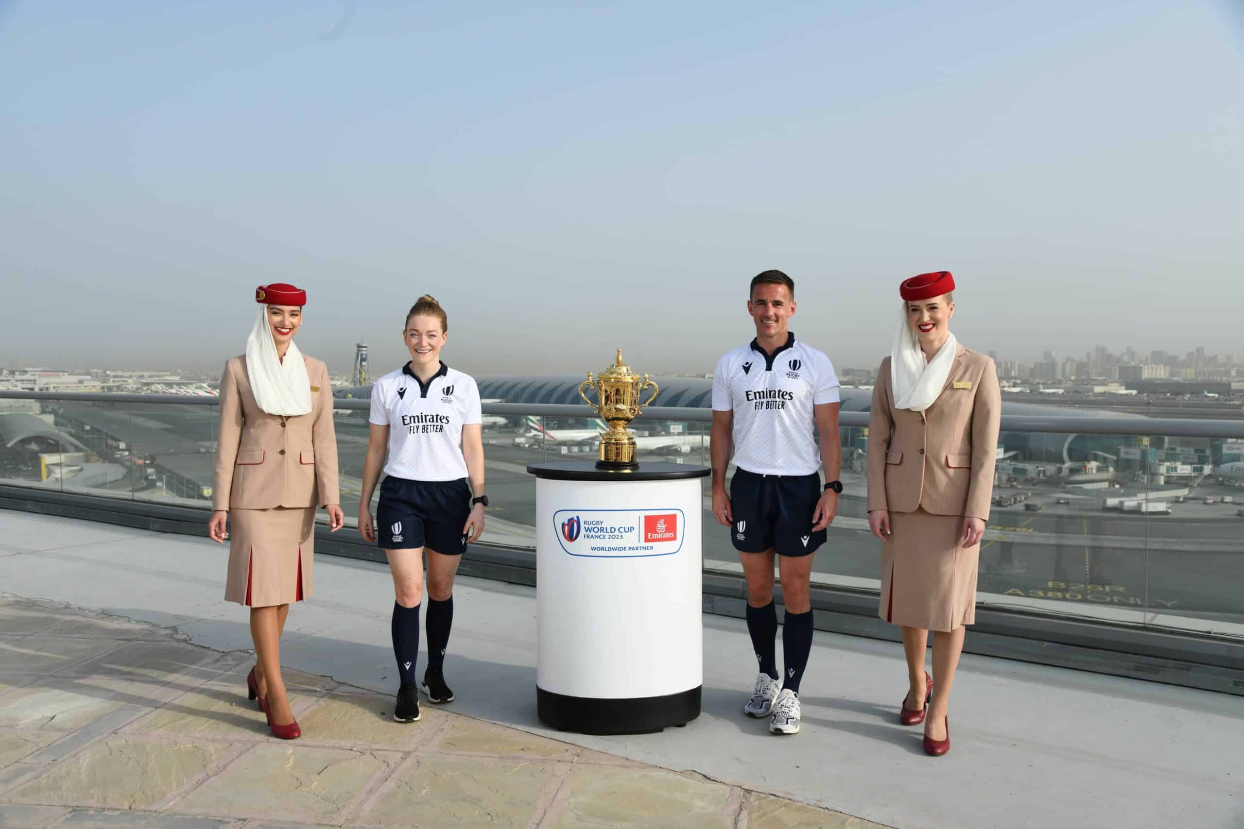 Emirates and world rugby to ‘fly better’ at rugby world cup 2023 and 2027