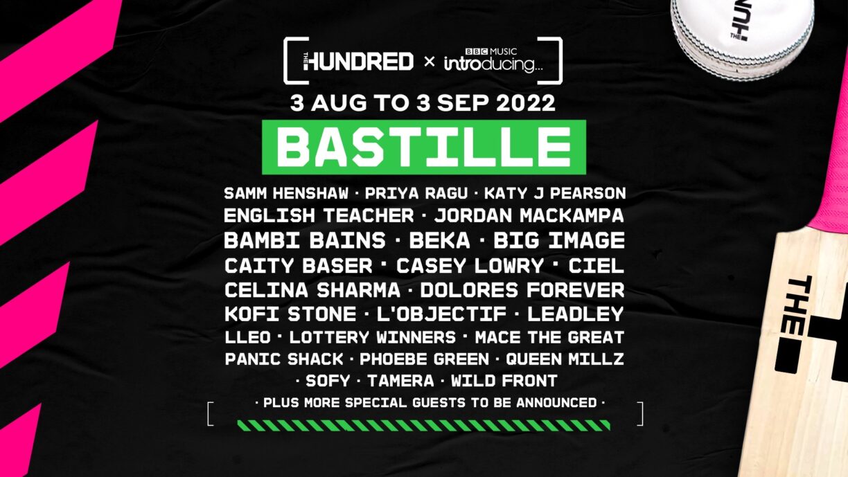 The Hundred 2022 music lineup