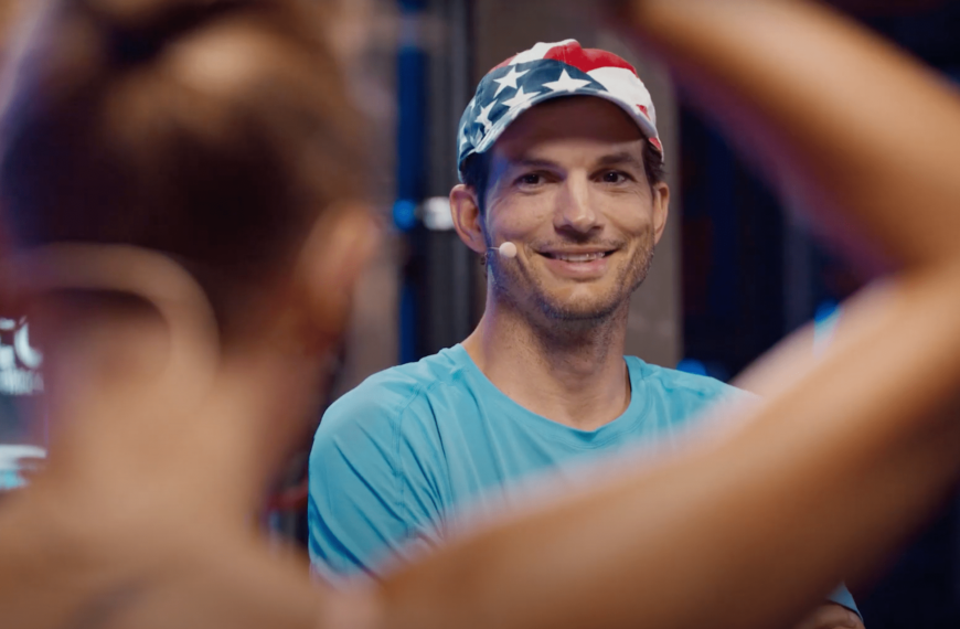 Ashton kutcher and peloton partner to create motivational interview and marathon training series “our future selves”