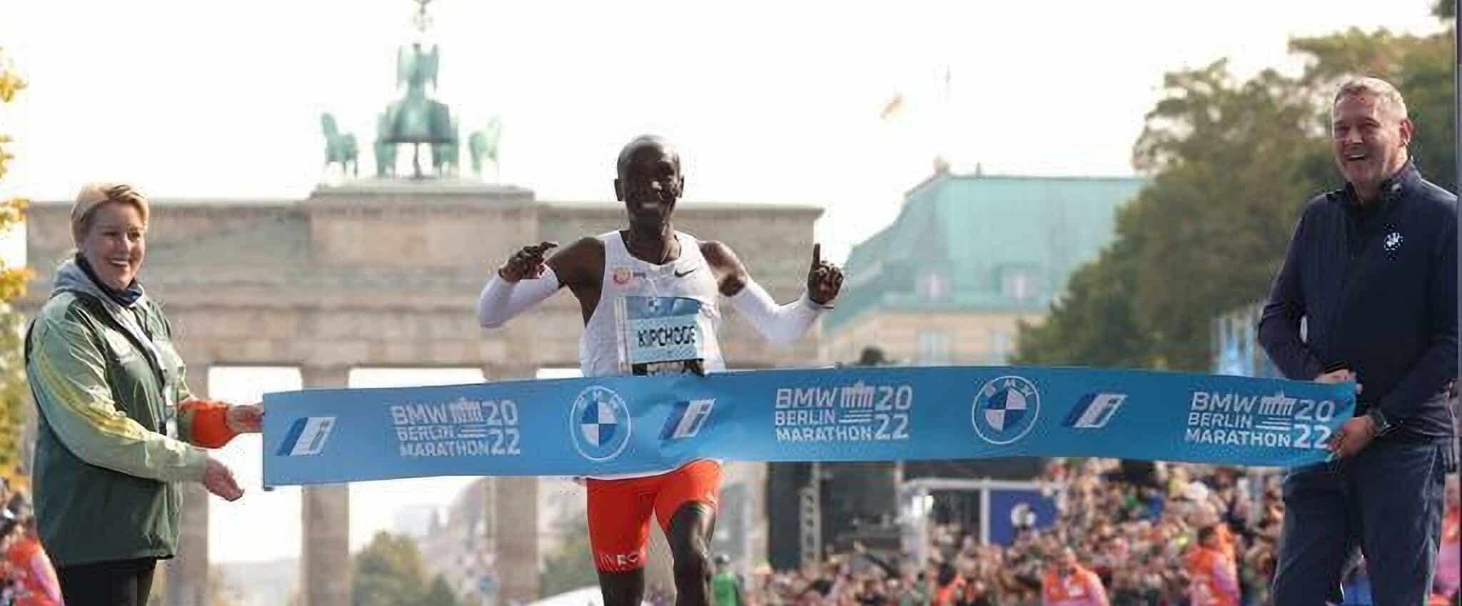 Eliud kipchoge sliced half a minute from his own world record